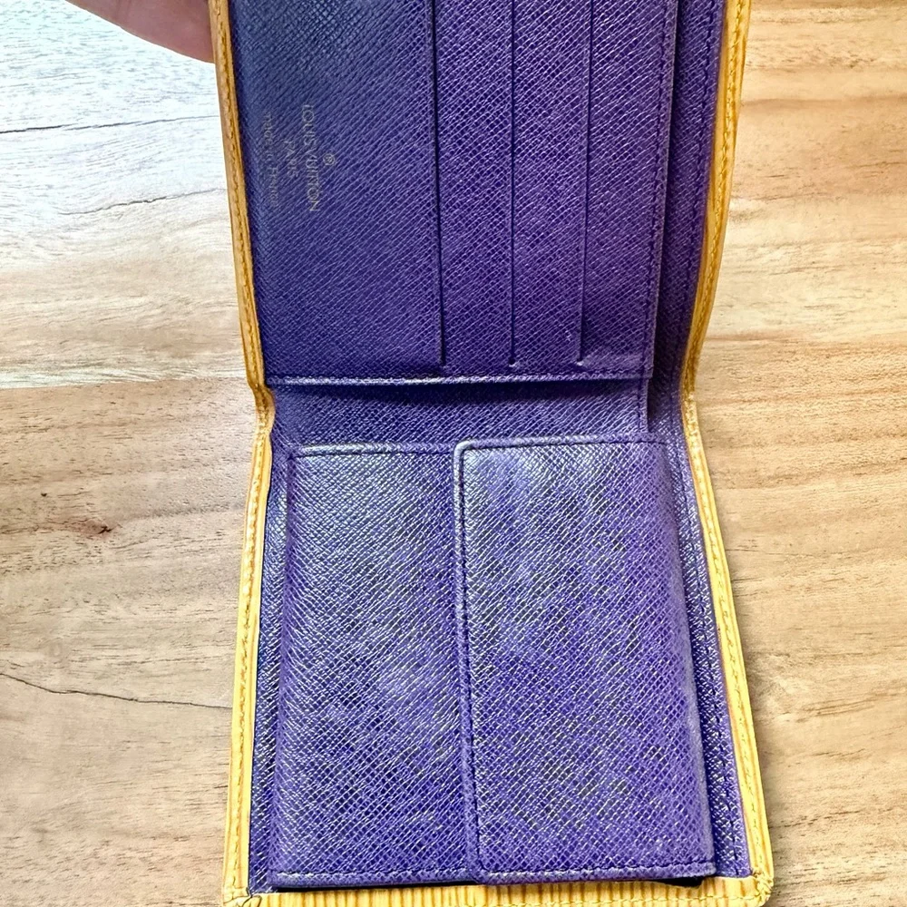 Louis Vuitton Yellow Epi Leather Wallet